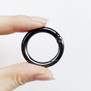 High-Quality Metal Alloy O-Ring Carabiner Clip with 1'' Inner Diameter