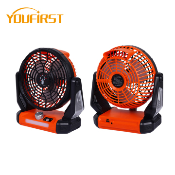 Rechargeable Adjustable 12 Inch Portable Desktop Fan with Light
