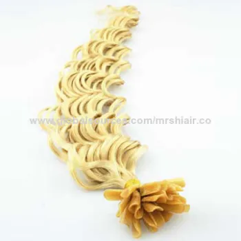 20-inch Light Color Deep Wave Indian U-Tip Hair Extensions