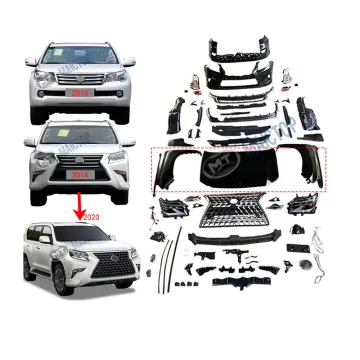 MAICTOP Car Accessories Facelift Front Rear Bumper Grill Body Kit for Lexus GX460 2010, 2014-2019 Upgrade to 2020