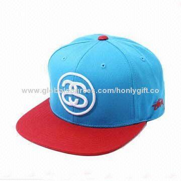 Fashionable 6-panel Snapback Hat with 3D Embroidery Logo, Flat Brim