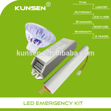 Halogen Emergency conversion kit with 12V battery pack