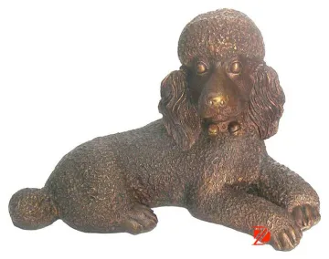 welcome indoor decor dog statue