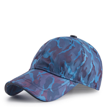 Op maat verstelbare blauwe groothandel mode katoenen baseballcap