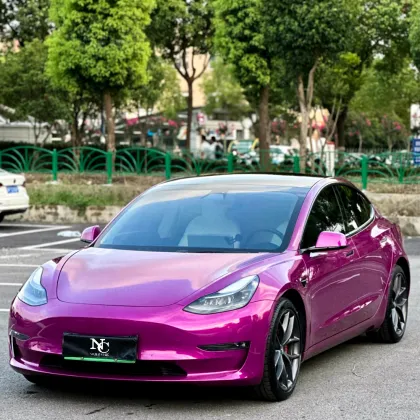 Glossy Metal Jam Purple Car Wrap