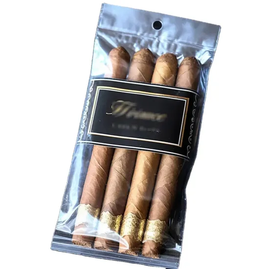 Custom Printed Hydrating Ziplock Cigar Pouches for Humidified Humidors