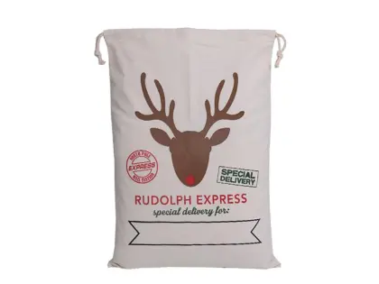 The gift bags Christmas drawstring bag cotton gift bag