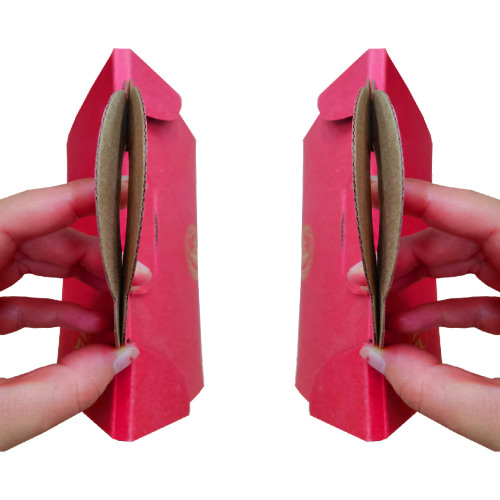Portable Strong Corrugated Material paper wine gift box