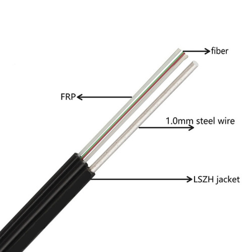 6 core fiber 4core ftth fiber optic for home drop cables Manufactory