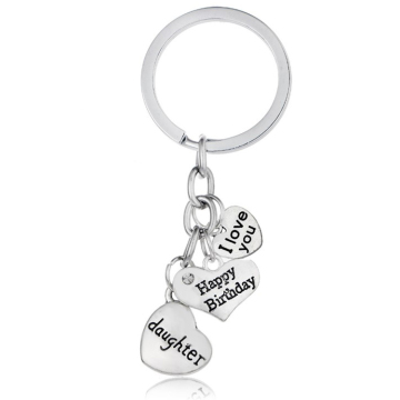 Wholesale Hot Sale Zinc Alloy keyring Custom-logo-tag-Silver