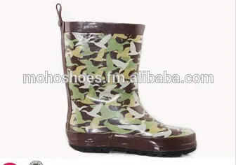 animal print china supplier kids rain boot