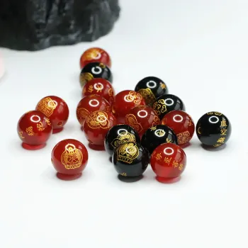 DIY Jewelry Supplies: Chalcedony, Agate, and Chinese Zodiac-themed Spacer Beads