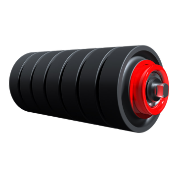 Conveyor impact rubber roller