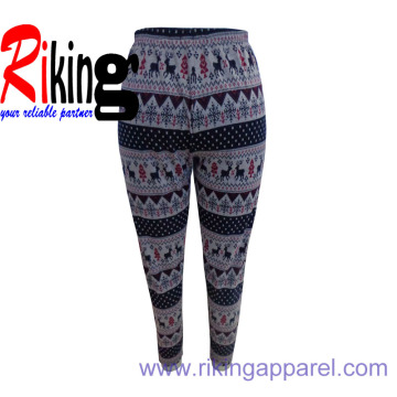 Ladies Trousers with Jacquard Fabric