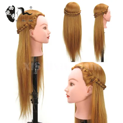 Wholesale hair training head mannequin head with training wig