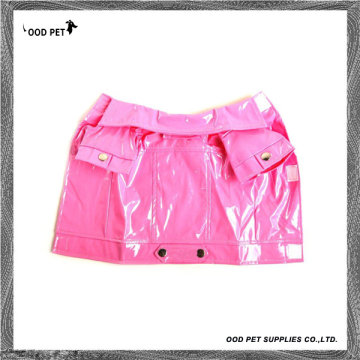 Fashion PU Jacket Style Dog Raincoat (SPR6021)