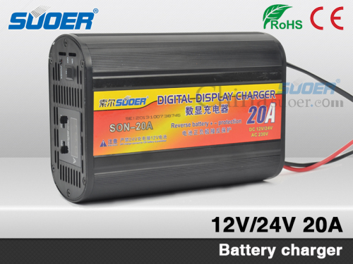 Suoer New Design Battery Charger 20A Battery Charger 220V Battery Charger