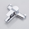 Bathroom Shower Faucets Brass Chrome Triple Bathtub Faucet Mixers Hot Cold Mixer Valve Nozzle Tap Wall Mounted Home Accessory