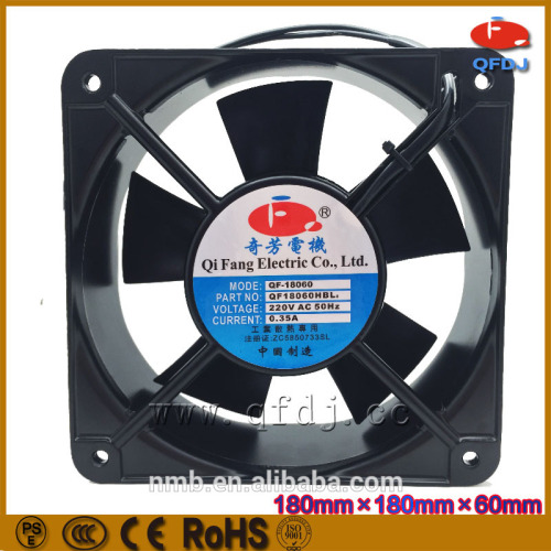 18060 220V AC quiet small powerful fans high airflow small industrial fan