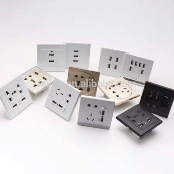 USB and Universal Socket Output Wall Switch with Switch Control