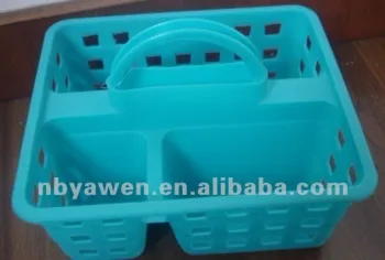 handle plastic basket with compartments
