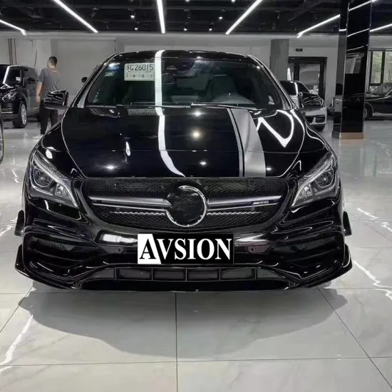 CLA45 AMG Style Body Kit Upgrade for Mercedes-Benz CLA - Front & Rear Bumper with Diffuser Tips