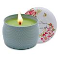 Bulk Personalized Aromatherapy Scented Soy Wax Tin Candles