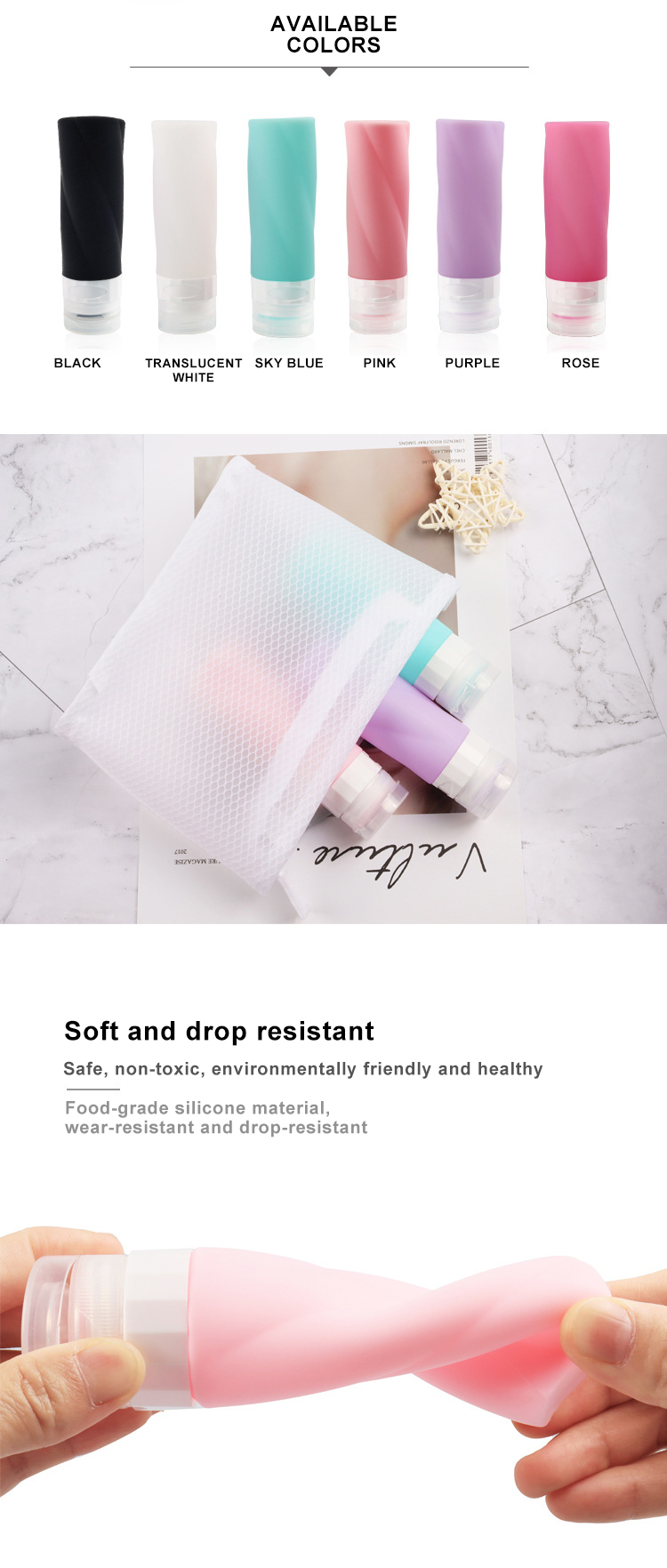 travel silicone bottle MFZ-N009