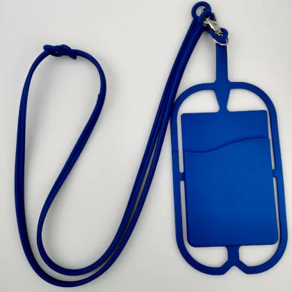 Silicone Lanyard Card Holder for Mobile Phones