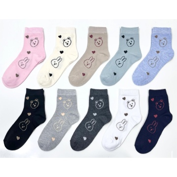 Lovely casual female pilates yoga stretch socks