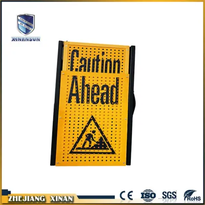 Portable telescopic drunk driving car warning signs board