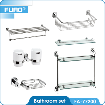 FUAO Brass toilet cubicle accessories
