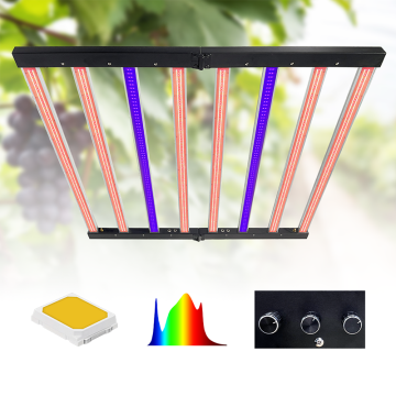 800W 8BAR Luz de cultivo plegable con IR UV IR