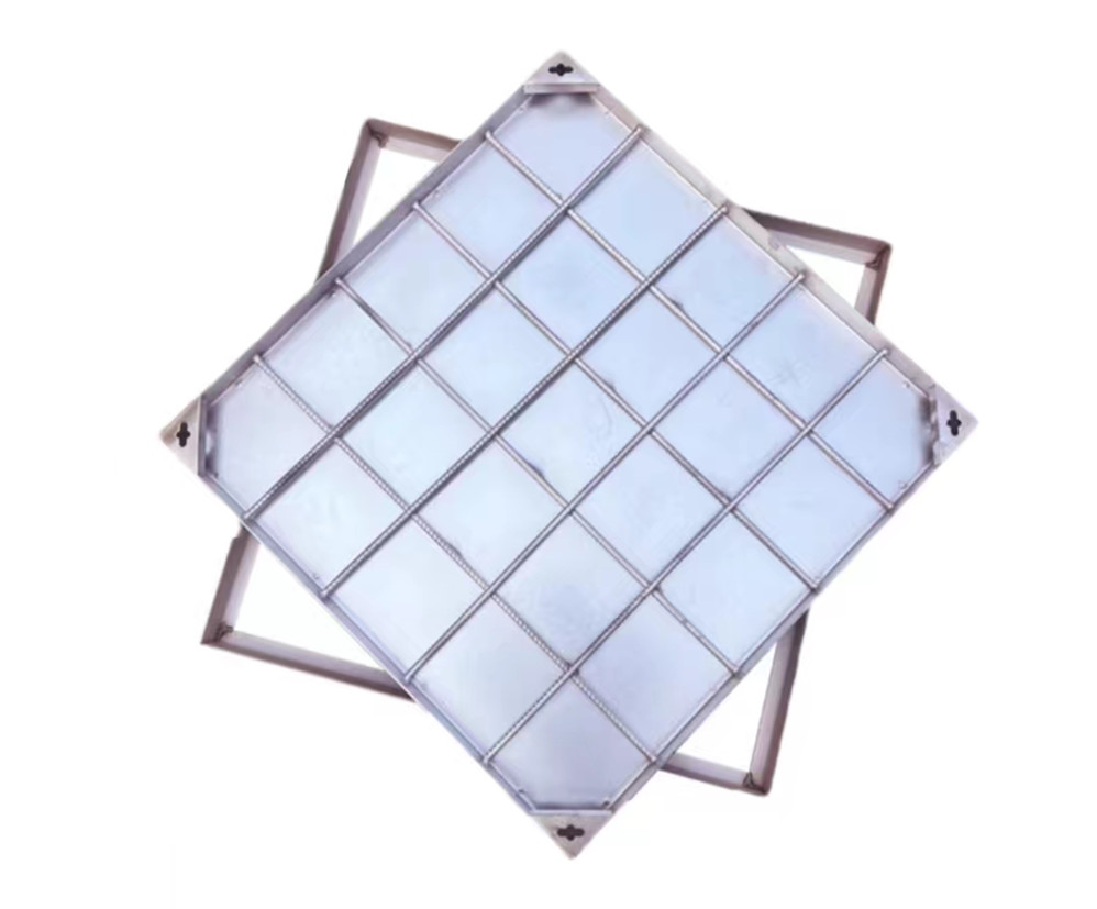 Square stainless steel invisible manhole cover