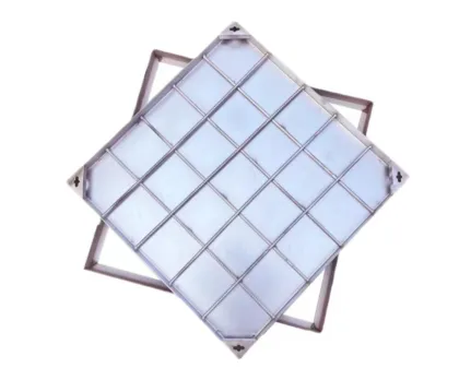 Square stainless steel invisible manhole cover
