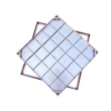 Square stainless steel invisible manhole cover