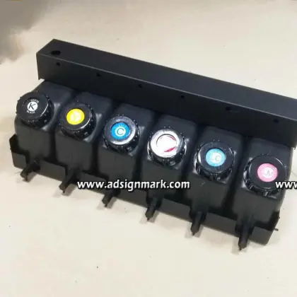 UV 1.5-liter 6 color ink cartridge supply system CISS assembly for Roland Mimaki Mutoh JHF Taimes Chinese UV printer