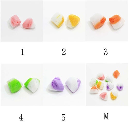 Wholesale 15*16*16mm Cone Loose Beads Resins Cabochon For kids Bracelets Necklace Decoration Beads Charms