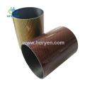 Colorful metallic thread carbon fiber tube pipe