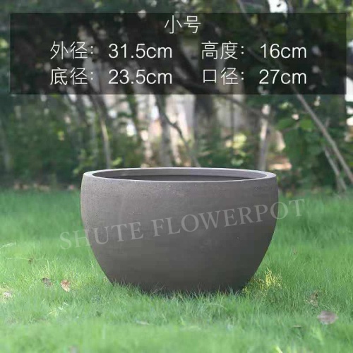 Large Gray Clay Pots For Plants Sale