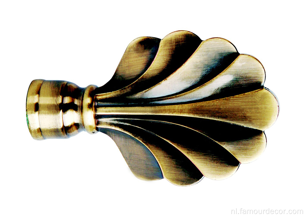 Bananenbladkop aluminium legering gordijnroede