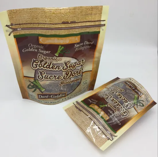 1kg 2.5kg colorful sugar plastic stand up pouch with zipper