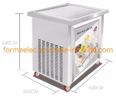 50cm Square Pan Ice Cream Roller Ice Cream Machine Fry Ice Cream Maker