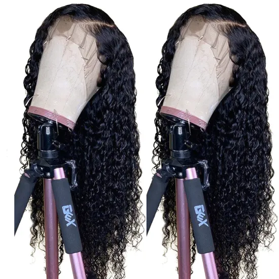 Yeswigs Water Wave Raw Brazilian Virgin Human Hair Hd Full Lace Front Wig Pre Plucked Wet and Wave Transparent Lace Frontal Wig