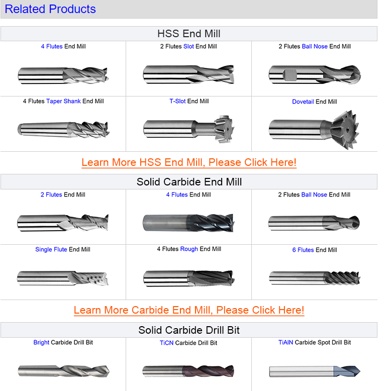 hss end mill ,carbide drill bit