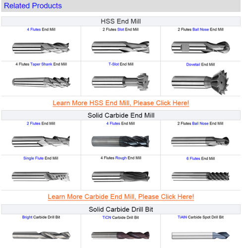 Mini outils de coupe de fonçage CNC en carbure pour le métal