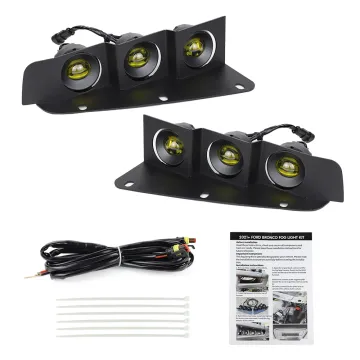 Yellow LED Fog Light for Ford Bronco 2021-2023 Front Bumper Lamp
