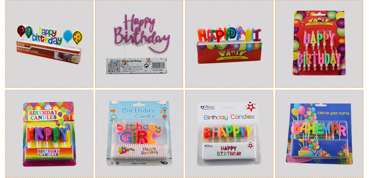 Birthday Letters Candle