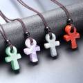 Gemstone Ankh Pendant (20x30mm) Handmade Craved for DIY Making Jewelry