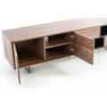 Moderne Walnut Hout Fineer TV Stand